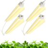 Barrina Grow Light Bulb, 96W(4 x 24W, 600W Equivalent), Full Spectrum 2FT LED Grow Light, 2-Row V-Shape T8 Integrated…